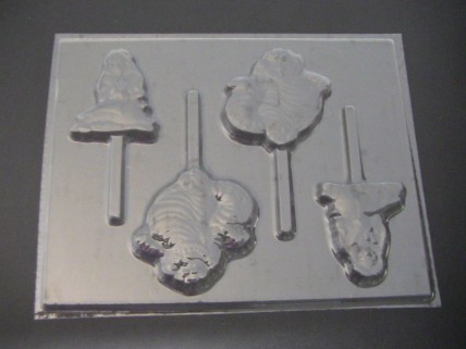 371sp Alice in Wonderland Cat Chocolate or Hard Candy Lollipop Mold